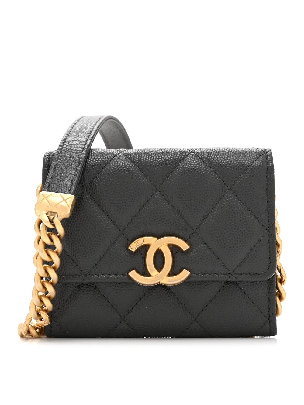 Chanel Caviar Quilted Bracelet On Chain #360156C14B